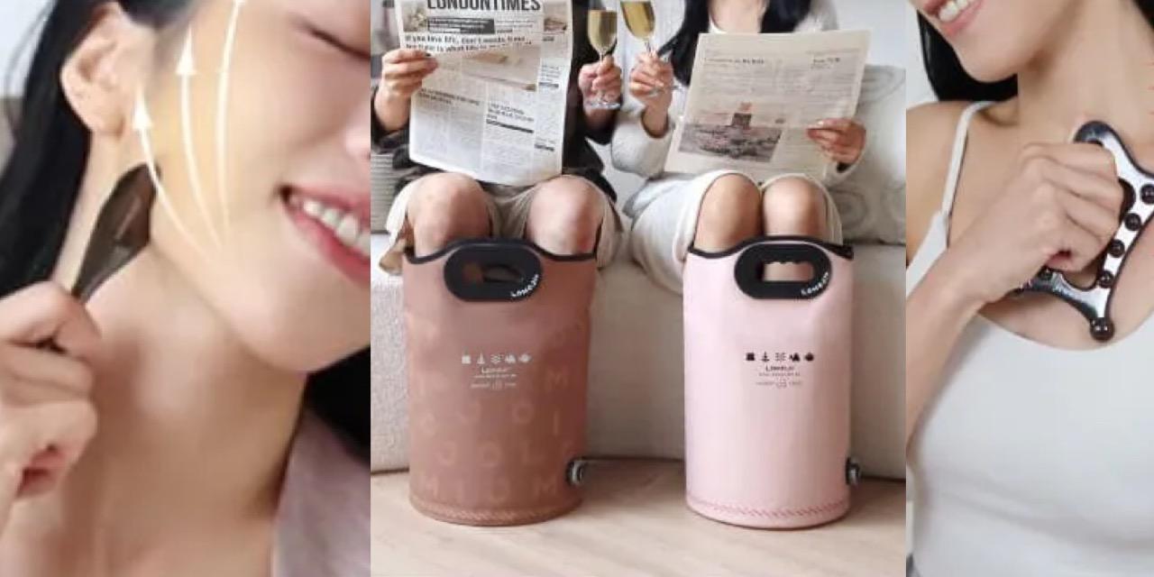 台中好媳婦Una的好物分享！ 擺脫手腳冰冷！足浴袋、刮痧板、消水腫小臉撥筋棒｜交換禮物首選🎄全現貨2-3天出貨！