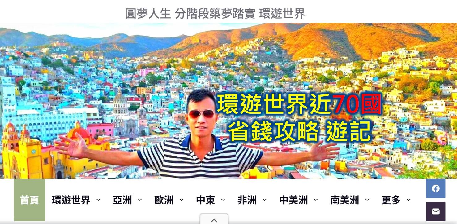 Yuho1314|退休自助旅行•環遊世界 悠活人生 環遊世界 70國自助旅行遊記總覽