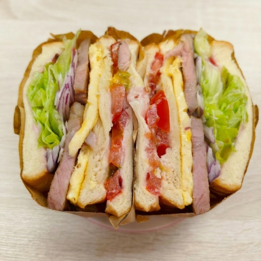 建新農家行 洛神日式叉燒玉子燒三明治