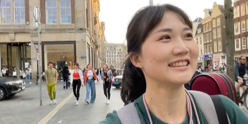 Crystal Lee • TAIWAN • Violinist Follow me to Amsterdam! 街道速拍