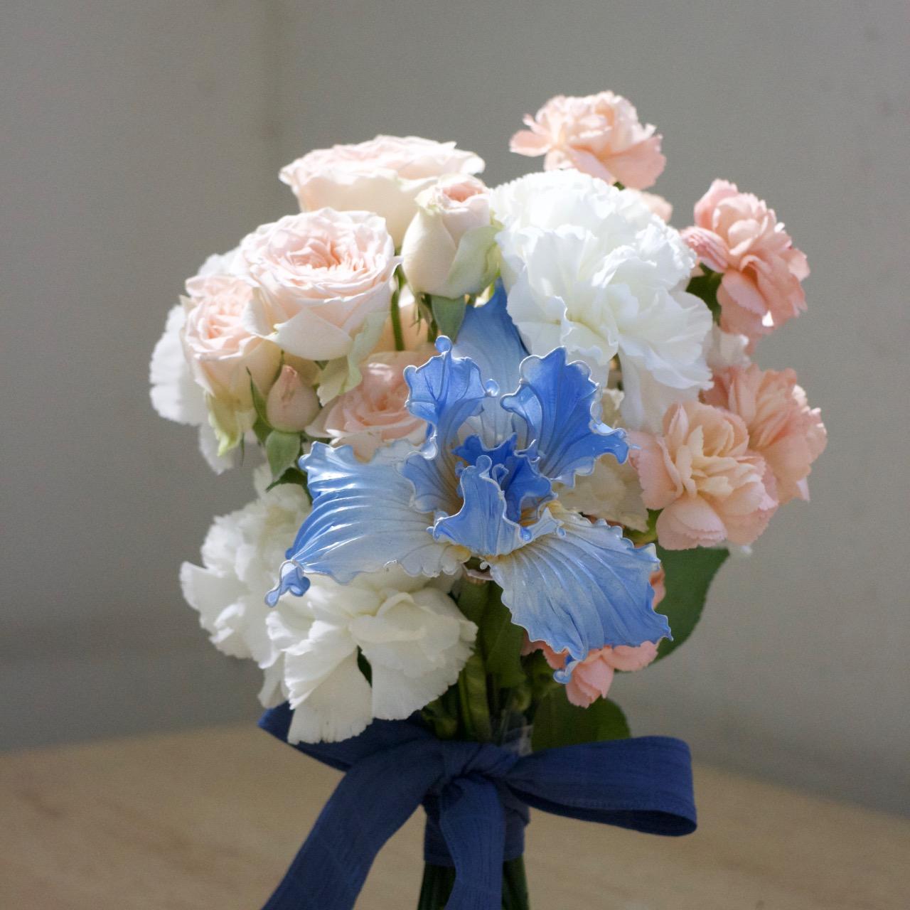 婚禮捧花訂製｜獨一無二的水晶花與鮮花