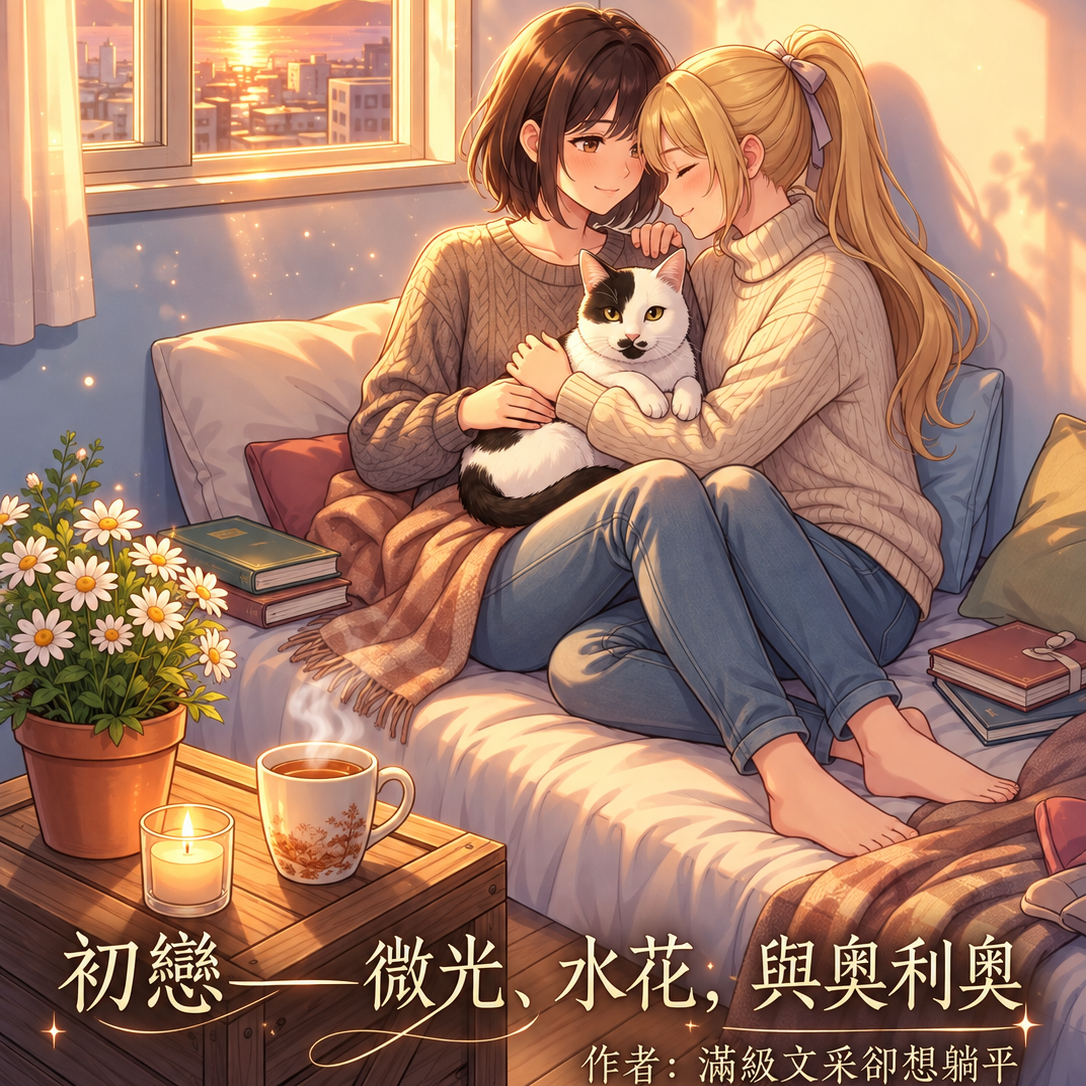 《微光、水花，與奧利奧》