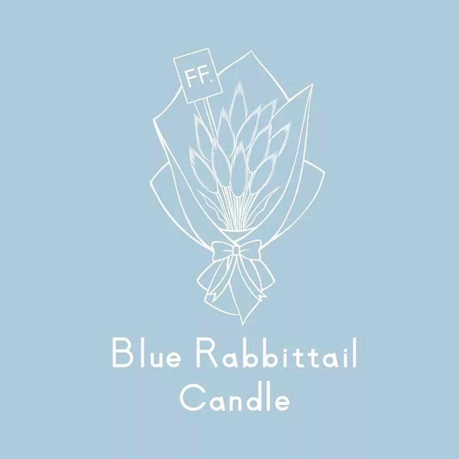 🕯️Blue Rabbittail Candle 藍色兔尾草