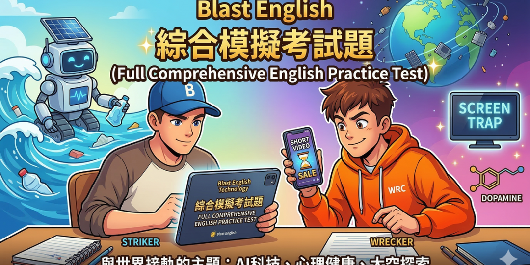 爆破英文 🚀 [限時解鎖] B.L.A.S.T. 機甲互動測驗系統：免費試機體驗！
