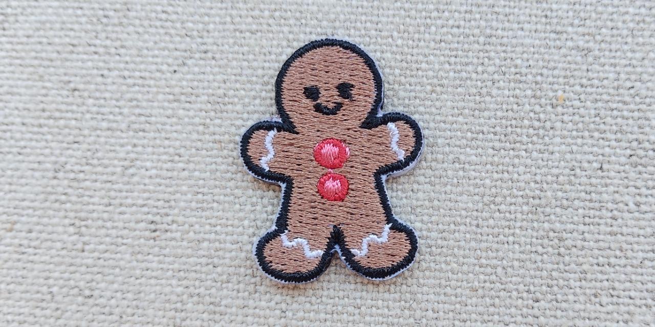 聖誕 耶誕 小物 薑餅人 刺繡檔 繡花檔