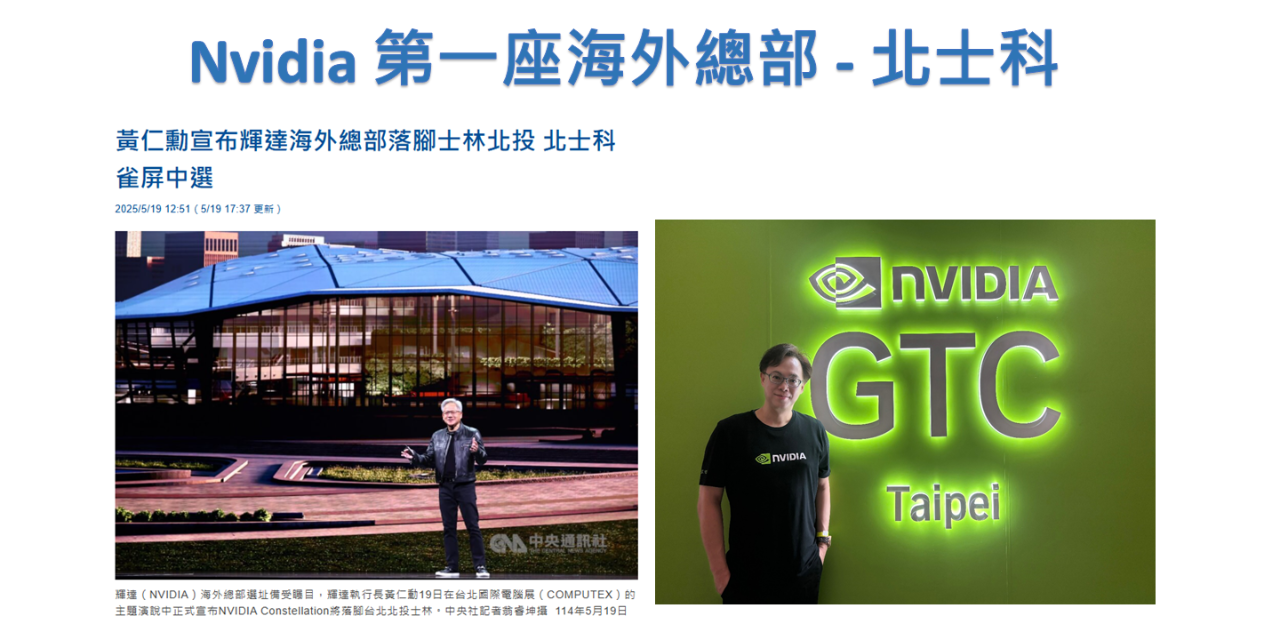NVIDIA AI 生態系 - XR・動畫・數位藝術創新 🏆Nvidia 首座海外總部 落腳台北！🏆