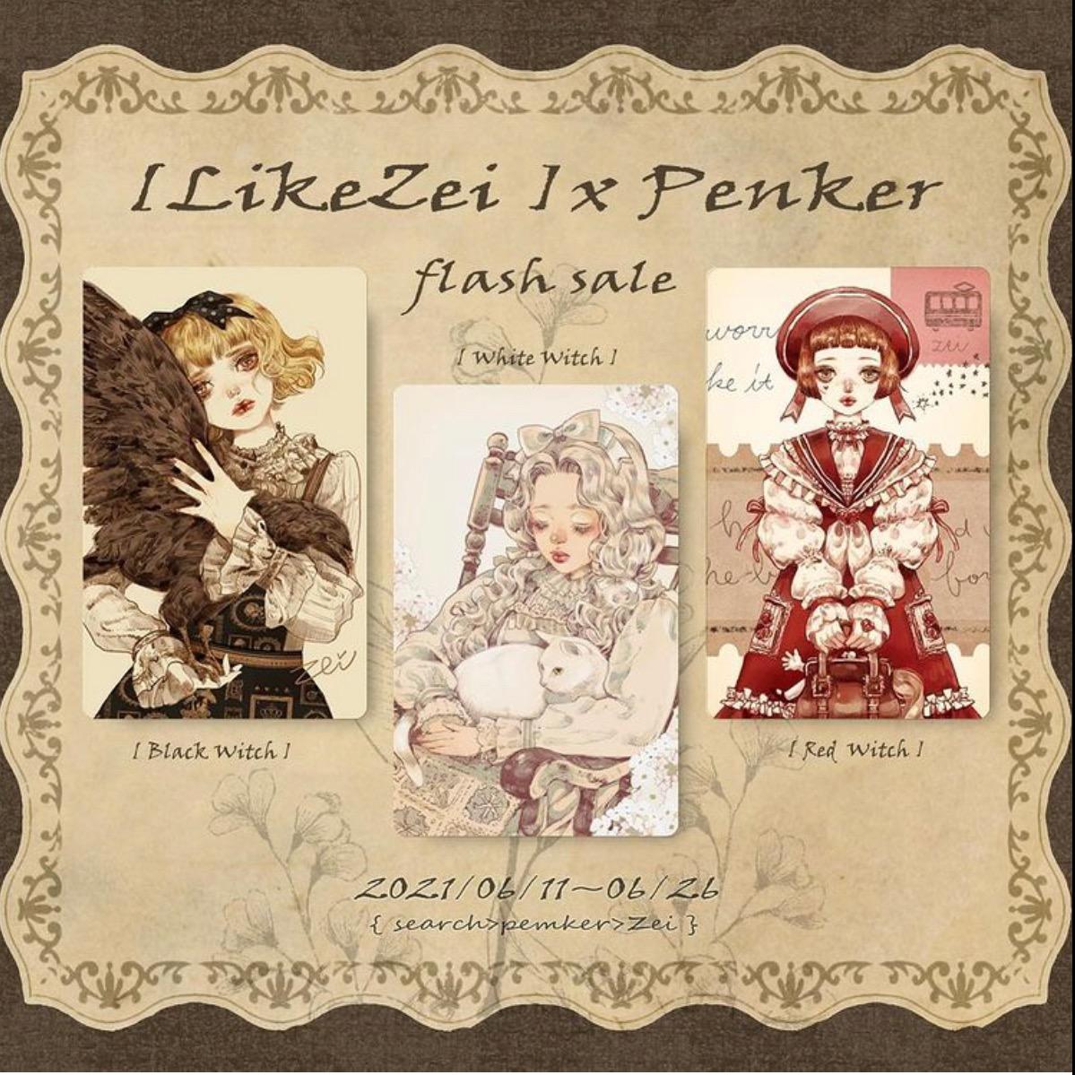 ZEi lolita,lolitafashion,插畫，少女，魔女