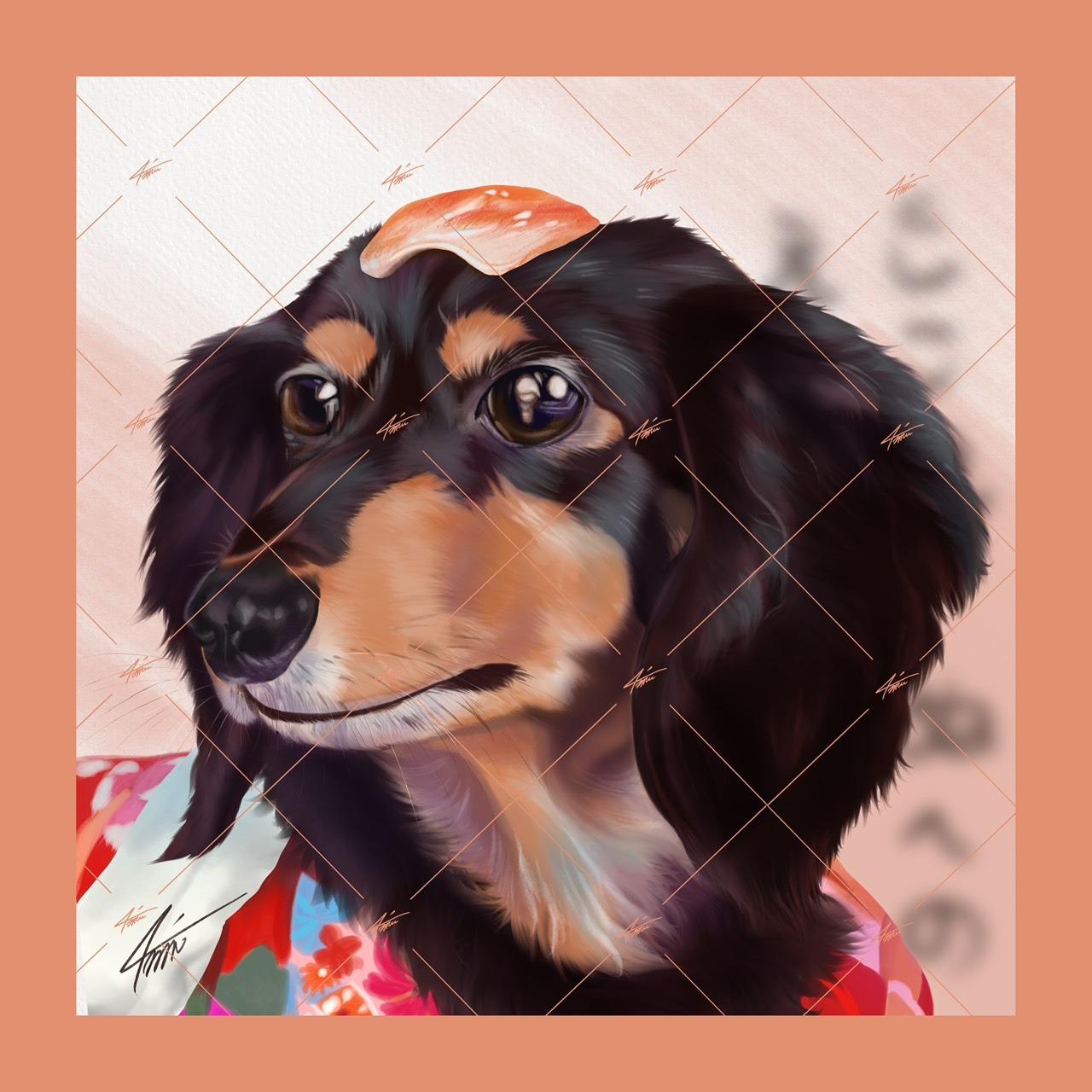 戴圍兜兜的貓 מּ ≋𝒞𝓵𝓪𝓾𝓭𝓲𝓪 𝓛𝓲𝓷 ৲ 4𝓶𝓾 ≋ 5000×5000，300dpi，jpg，RGB