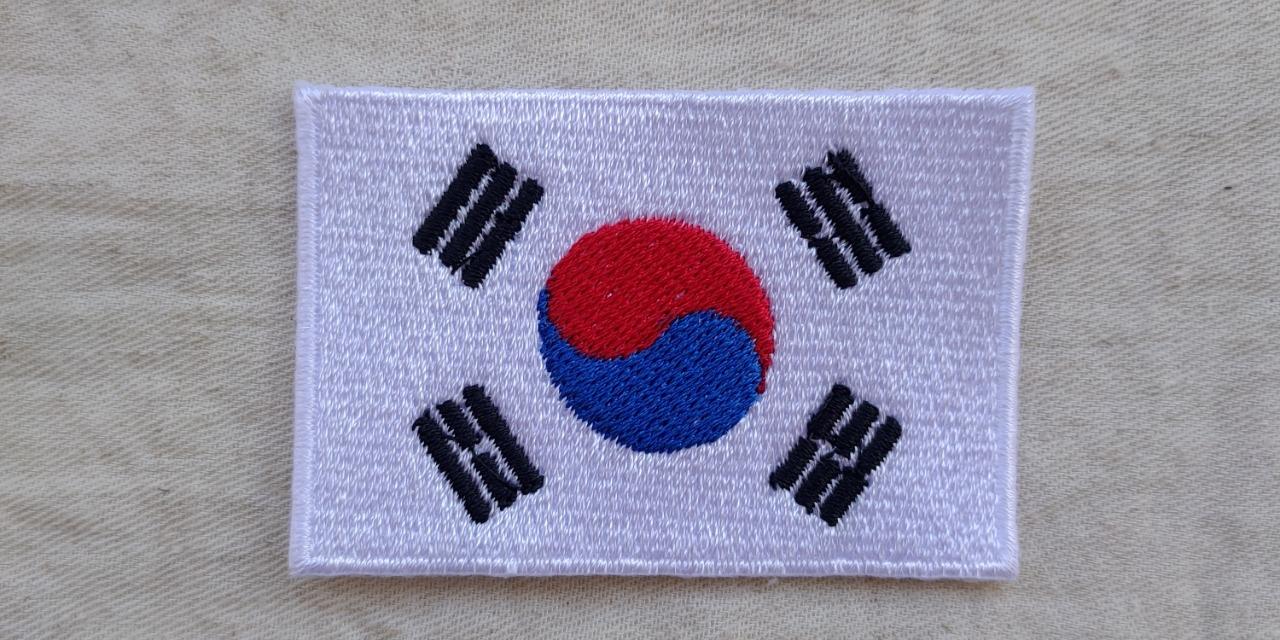 韓國國旗刺繡檔，繡花檔
