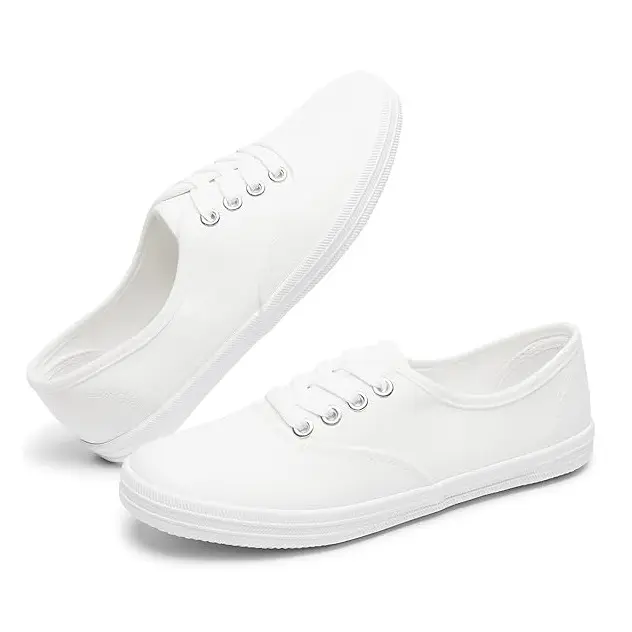 White Canvas Sneakers