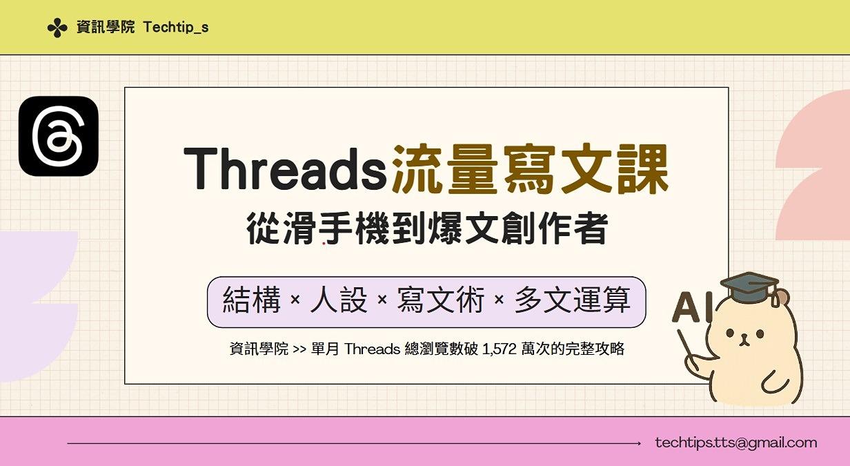 threads 流量 自媒體經營