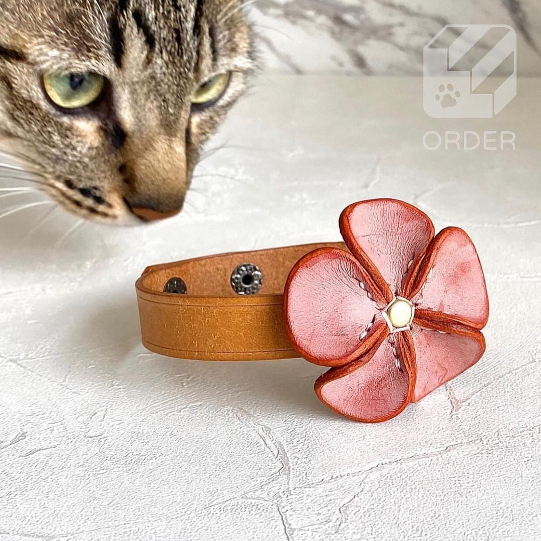 階の物ORDER皮革項圈訂製🐾 【聖誕款-原革色】
