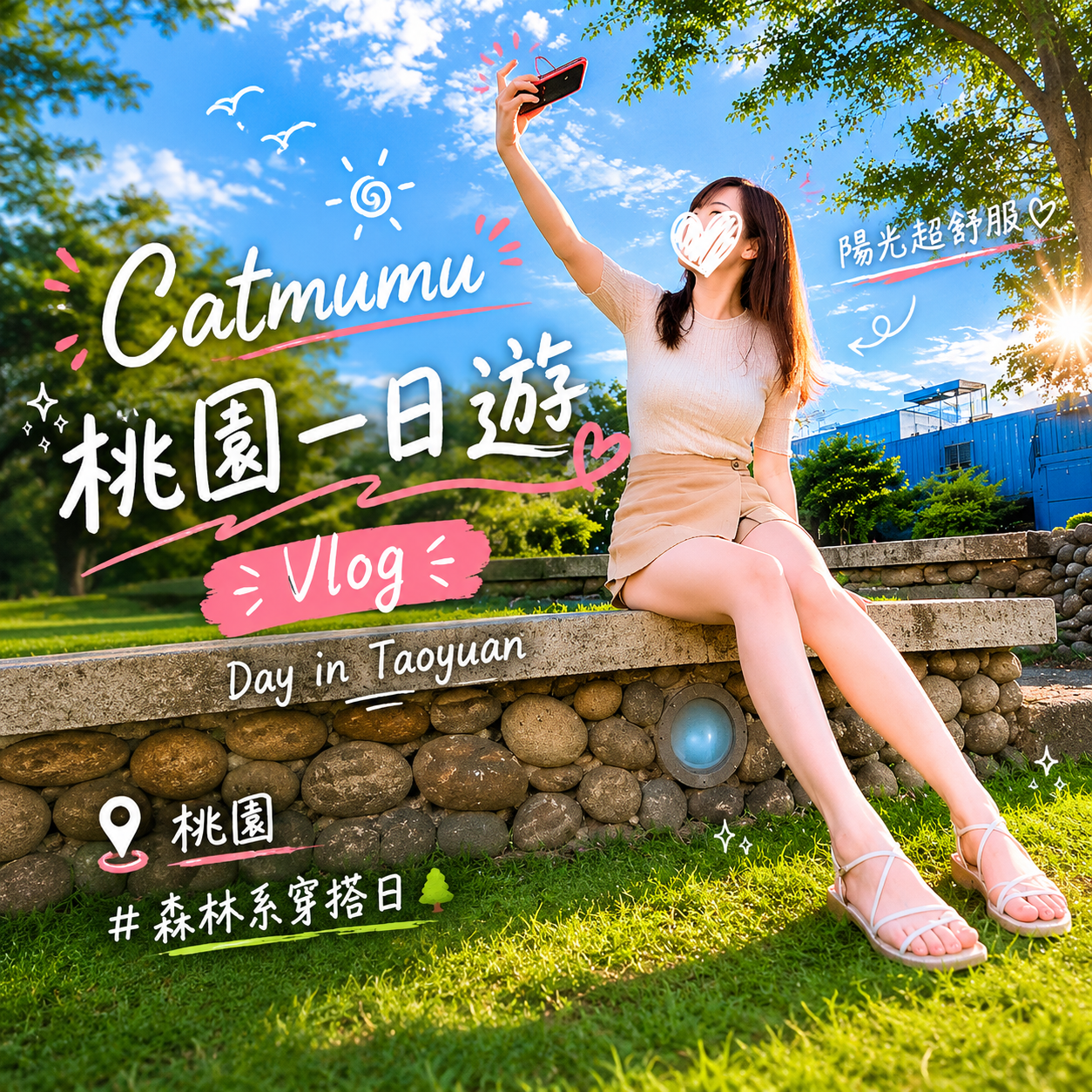 Catmumu 太陽公公出來了☀️