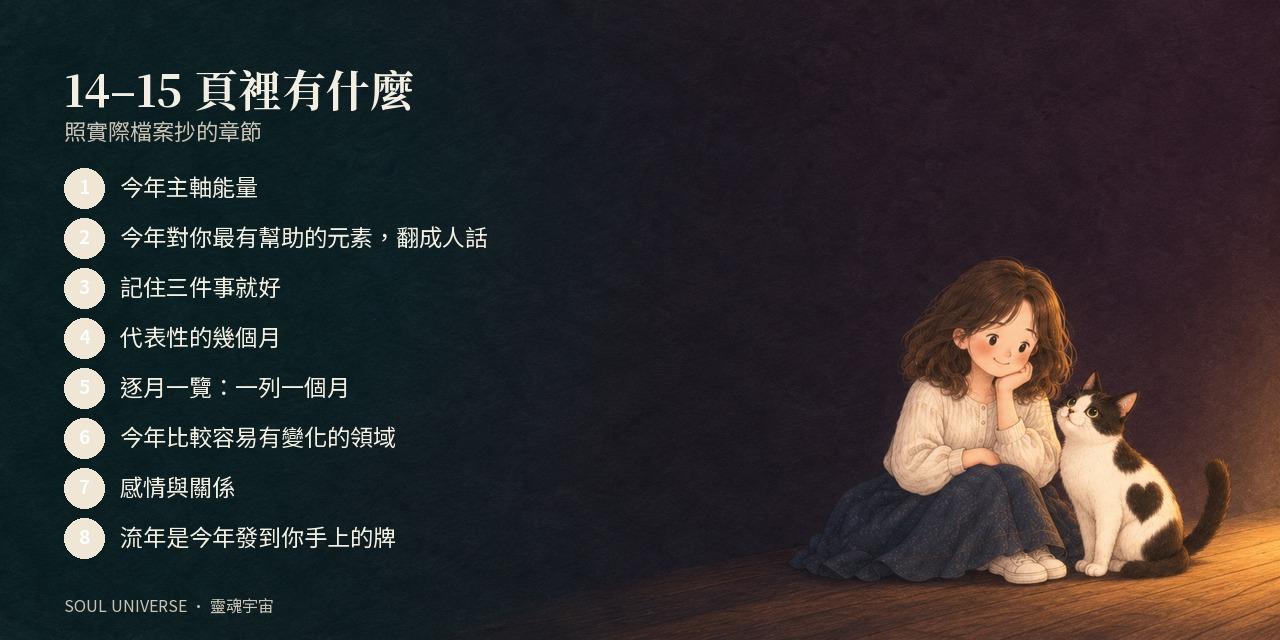 Soul Report 年度流年報告｜八字或紫微二選一，把今年翻成看得懂的話