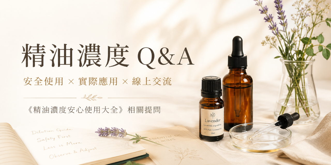 精油濃度線上 Q&A｜歡迎新讀者優惠