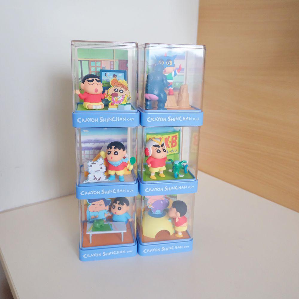 sunsetgoods 日落小物｜正版授權專賣店 《蠟筆小新》蓋大樓～｜多彩日常壓克力盒場景公仔盒玩 NT$180
