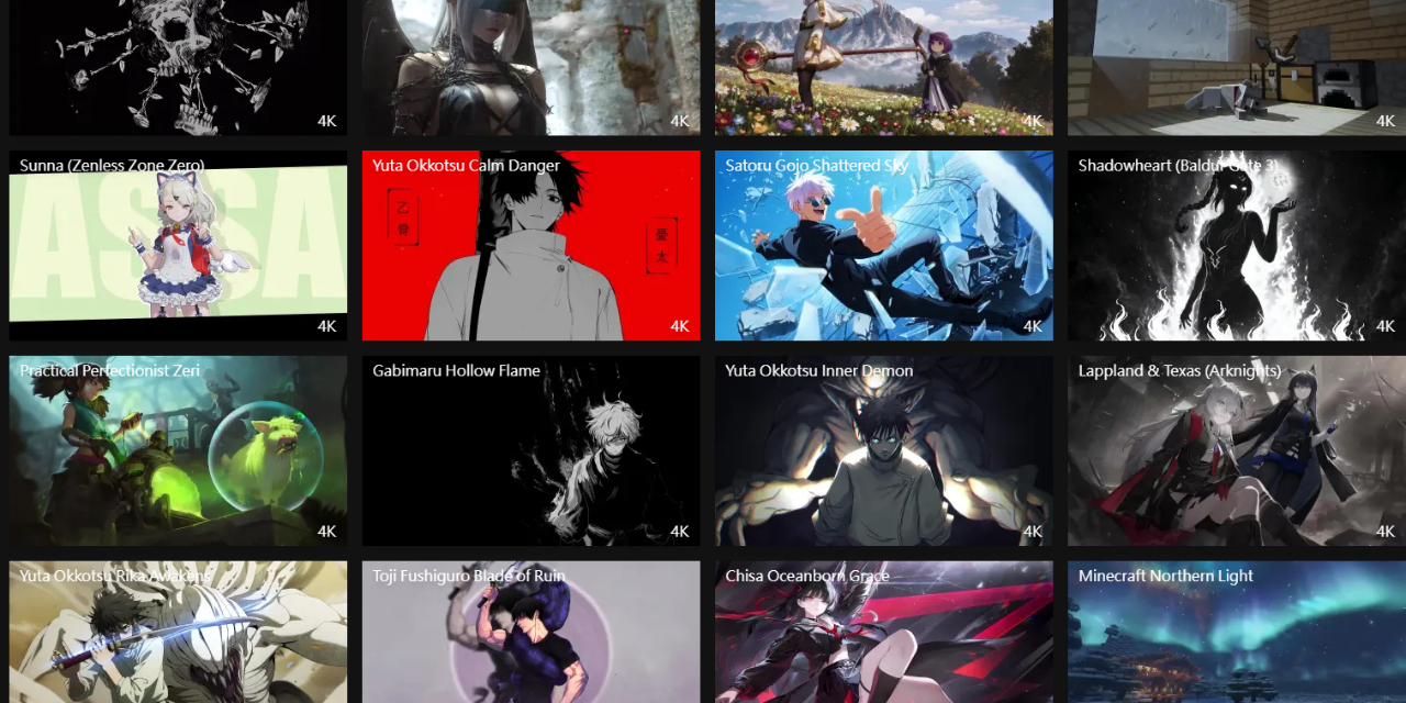 等號 免費4K動態桌布