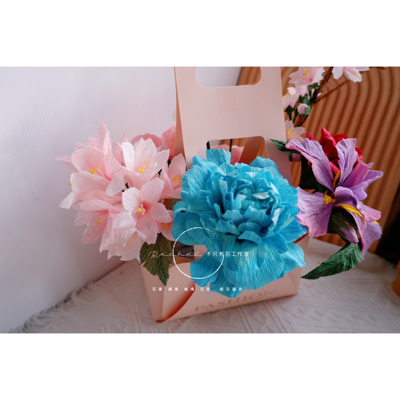 SDCA香氛紙花證書課、韓國證書課、藝術紙花、藝術裝置、紙花藝術、小型紙花、香氛紙花、花藝紙花、展場佈置、婚禮佈置