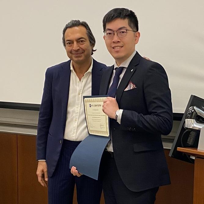 美國牙周植牙專科 林益德醫師 Dr. Edward Lin 代表UPenn到NYU參加校際演講