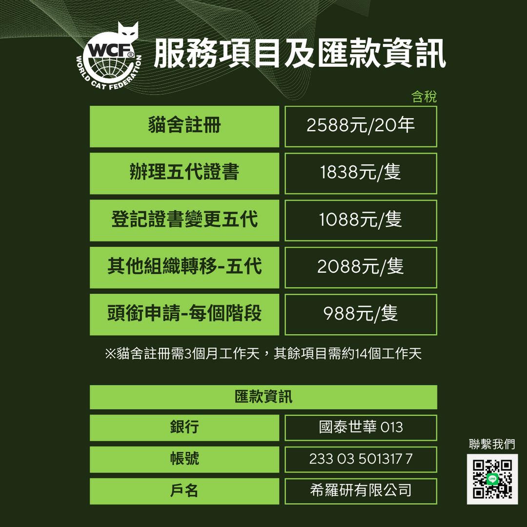 台灣WCF-業務承辦/賽事舉辦