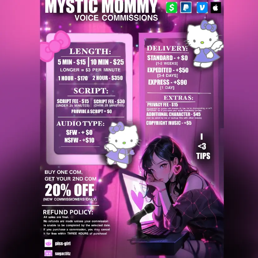 Mystic Mommy COMMISSION PRICES