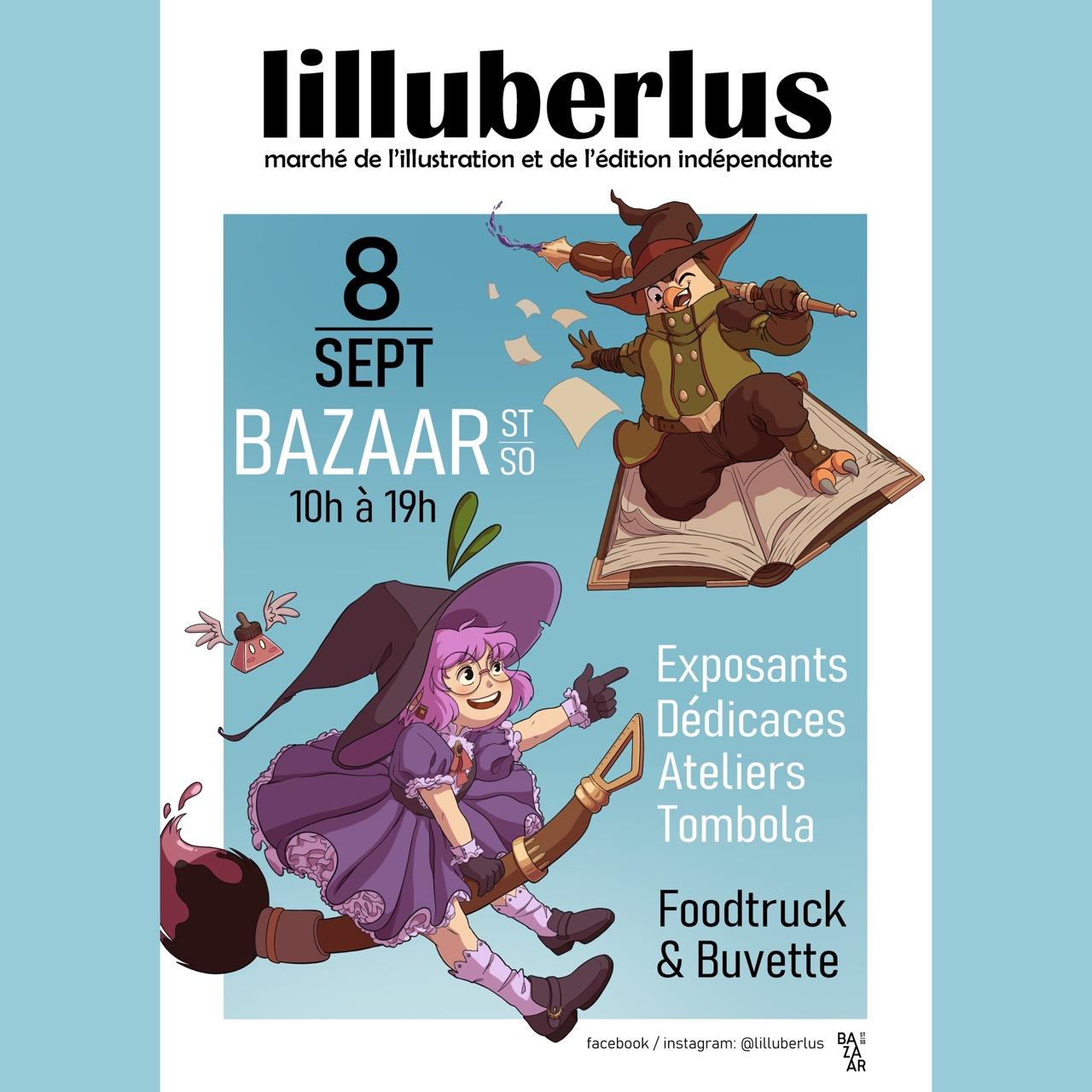 tastethepollen Affiche de la première édition du Lilluberlus, marché de l’illu et de l’édition indé (crédit : Pollen et Whikrow)