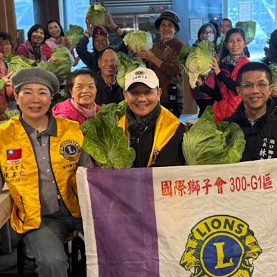 陳美仁 Carol Chen 「陳美仁推動高麗菜傳愛」新竹縣文教獅子會支持農民進社區