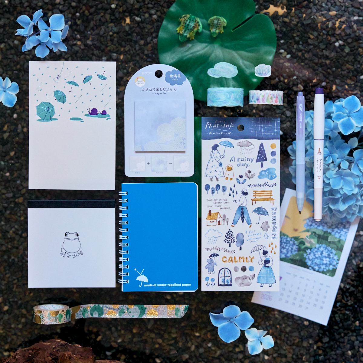 ZenPop Japan Calm Rain Box Stationery Box