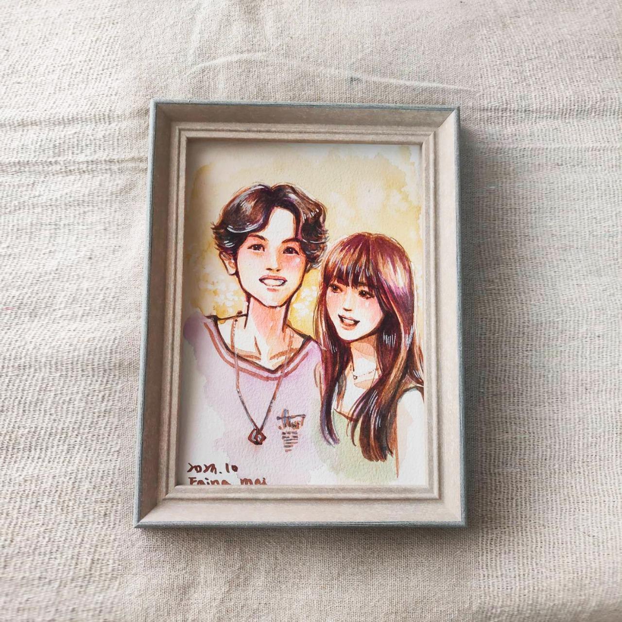 Faina mei 菲娜 選購,相框,似顏繪