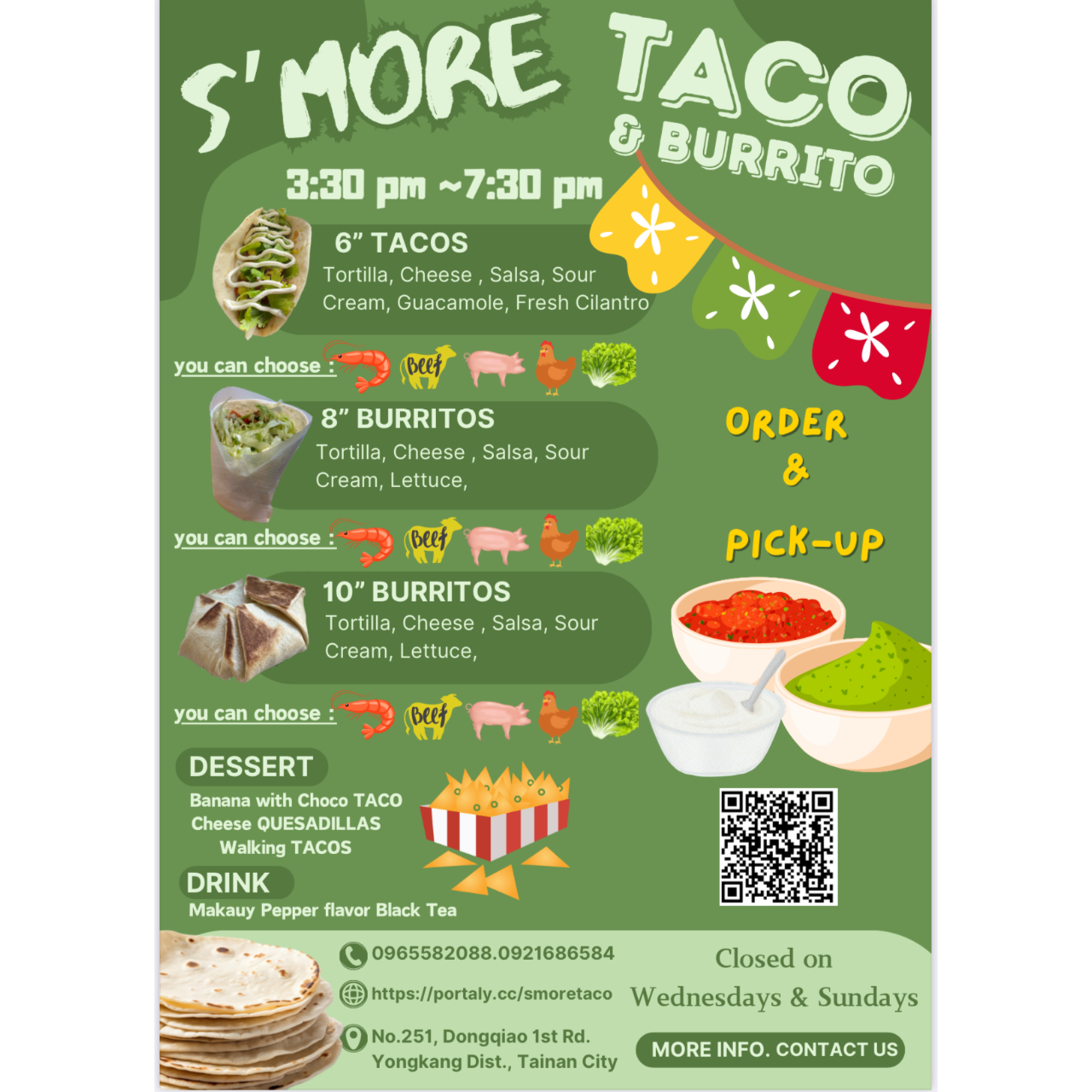 S’more TACO 墨西哥捲餅 English Menu