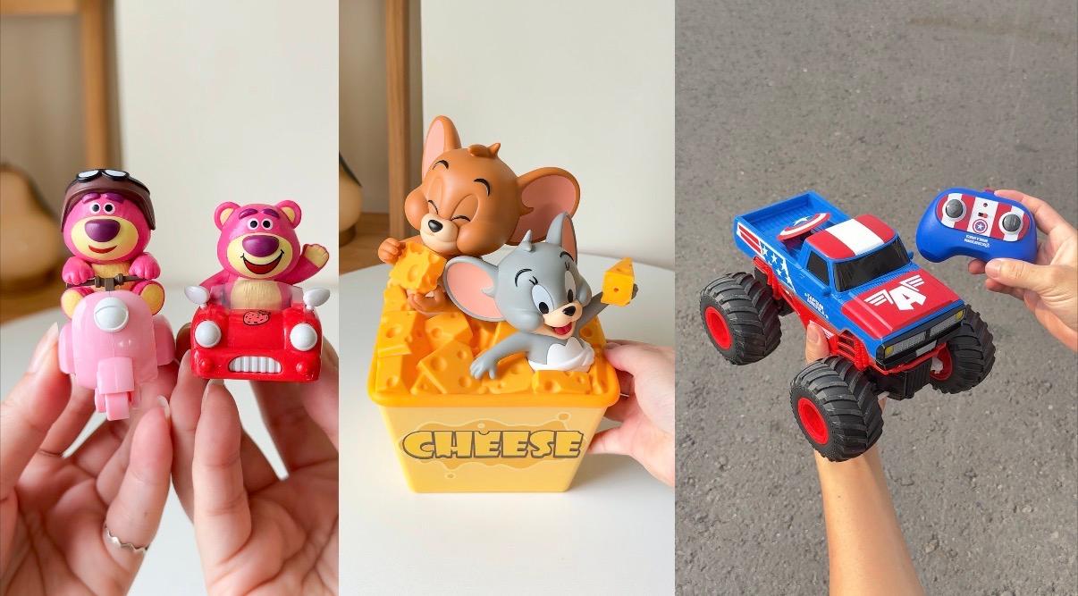 傑利鼠、遙控車、鋼鐵人