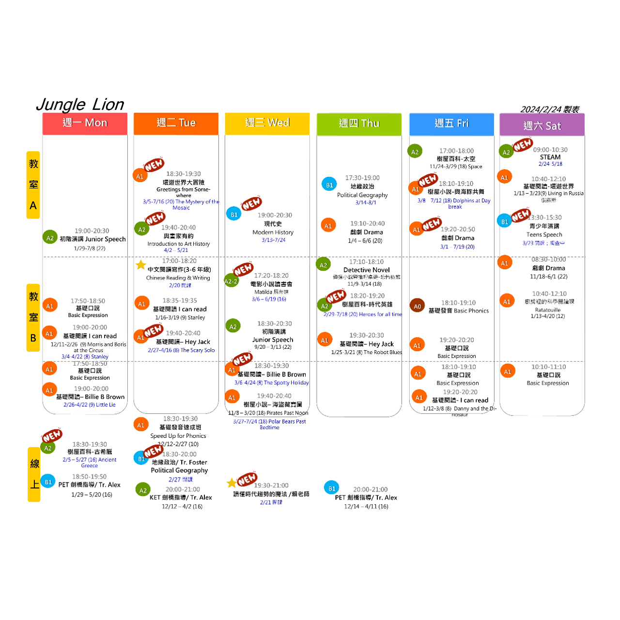 Jungle Lion 睿獅外語 若想報名或諮詢課程 請洽詢官方LINE