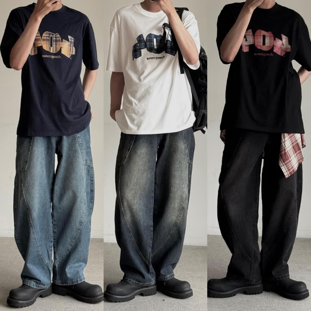 Fashion Jump 【現貨】NJ136韓系結構分割立體彎刀褲