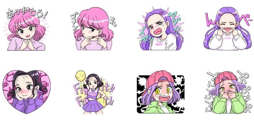 佐藤なつみ(natsumi sato) peloringirl LINEスタンプ