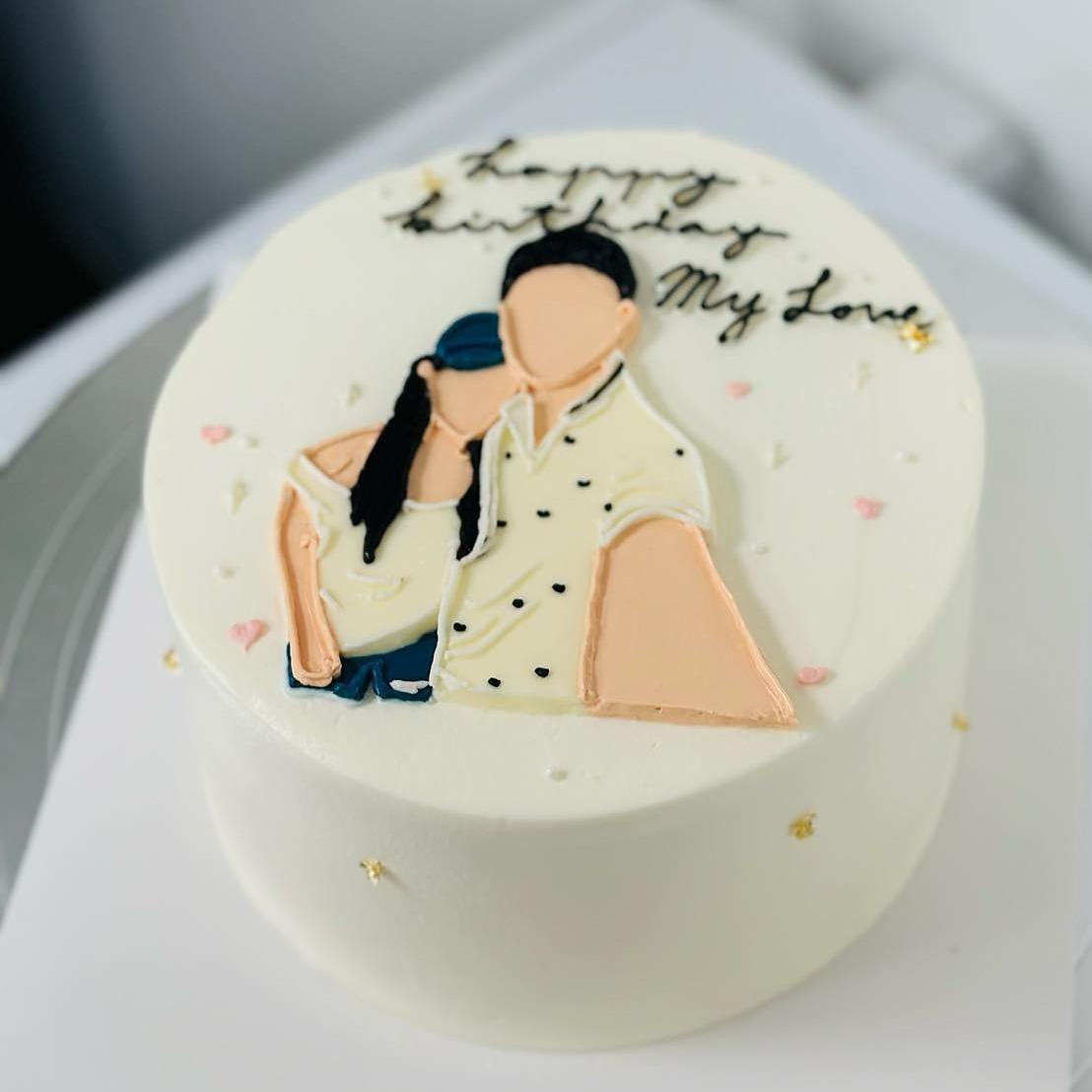 Sweet B Dessert & Gift 6寸似顏繪水果鮮奶油蛋糕