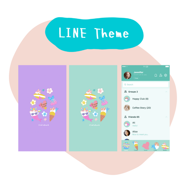 ᙅᕼᗩᖇᒪOTTOᑭIᗩ 絢空間 Line主題