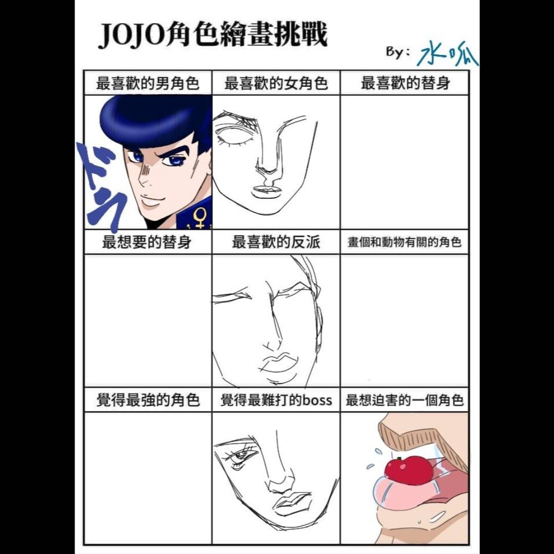 JoJo詳細自介區 還沒畫完 超醜