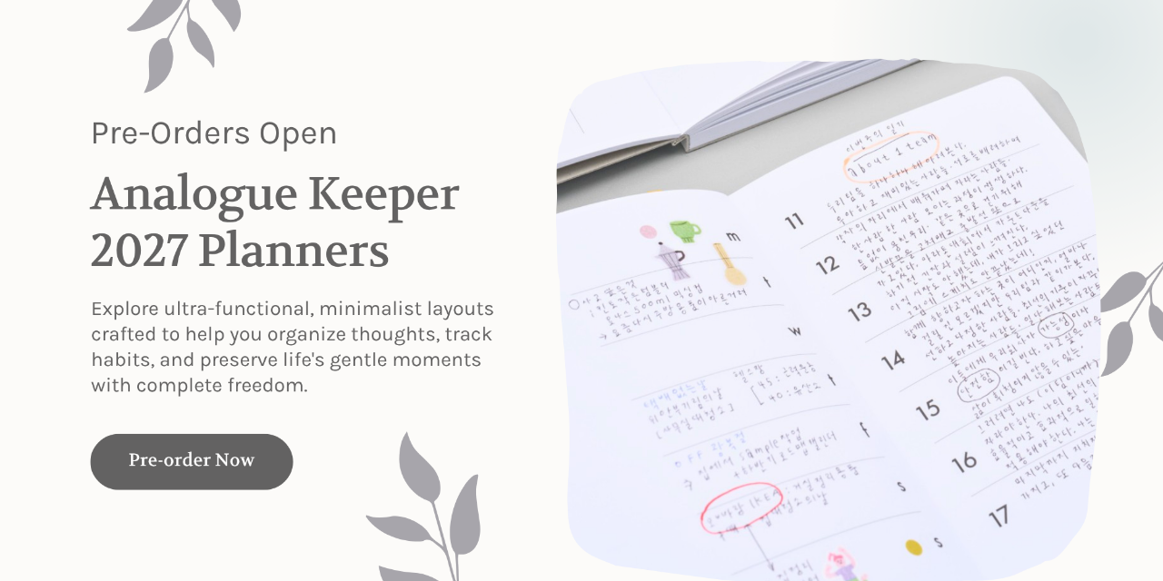 85 Rue Tranquille Analogue Keeper 2027