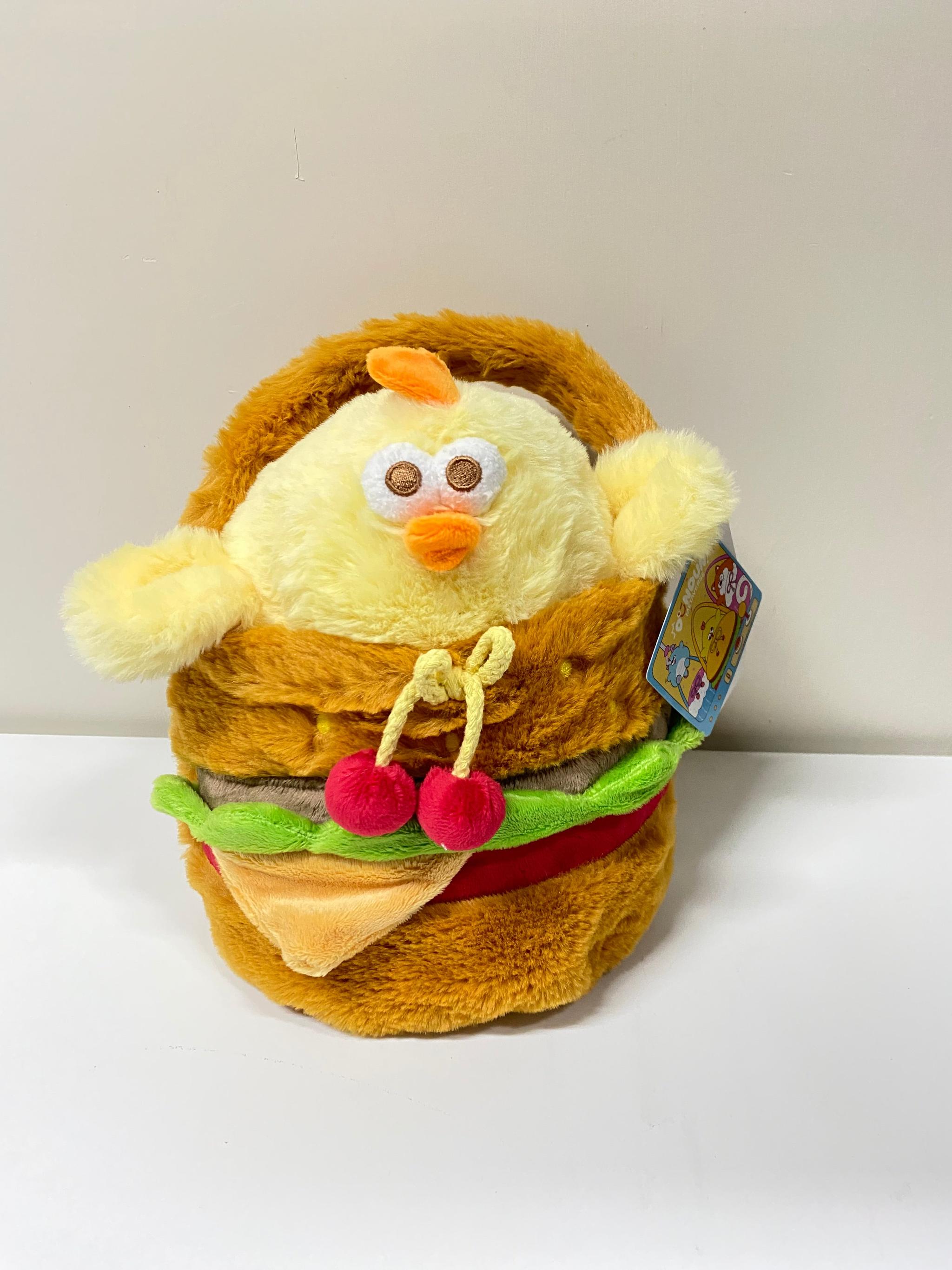 WinnieTheBirds Toy Shop Miniso Lovely Chicken Fat Dundun Plush Doll | 20cm DunDun Chick with H