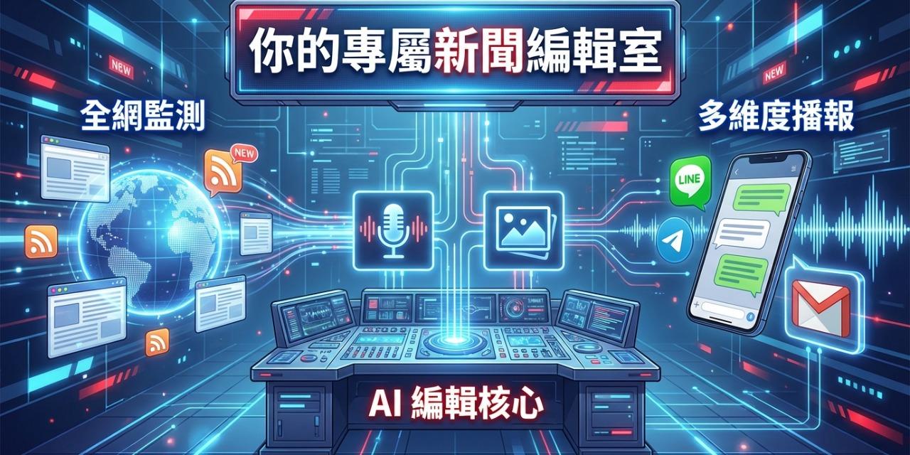 n8n模版 - 你的專屬新聞編輯室，打造自己的新聞和自動化新聞媒體經營