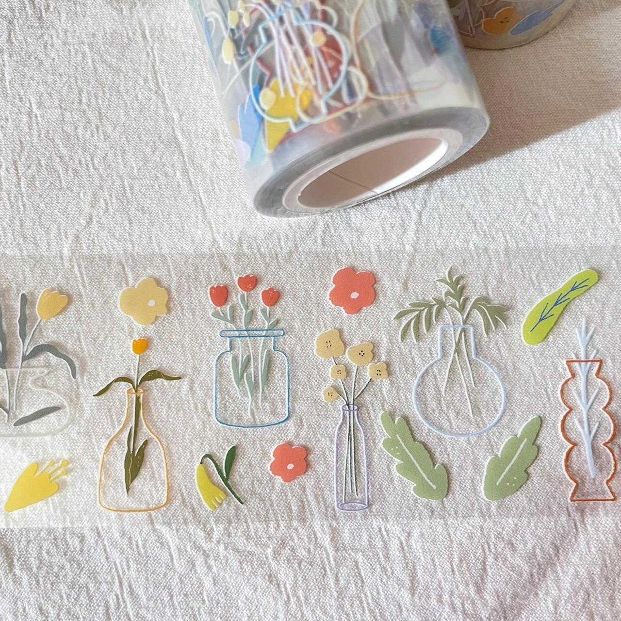 包屁獅 💫花花植栽PET膠帶
