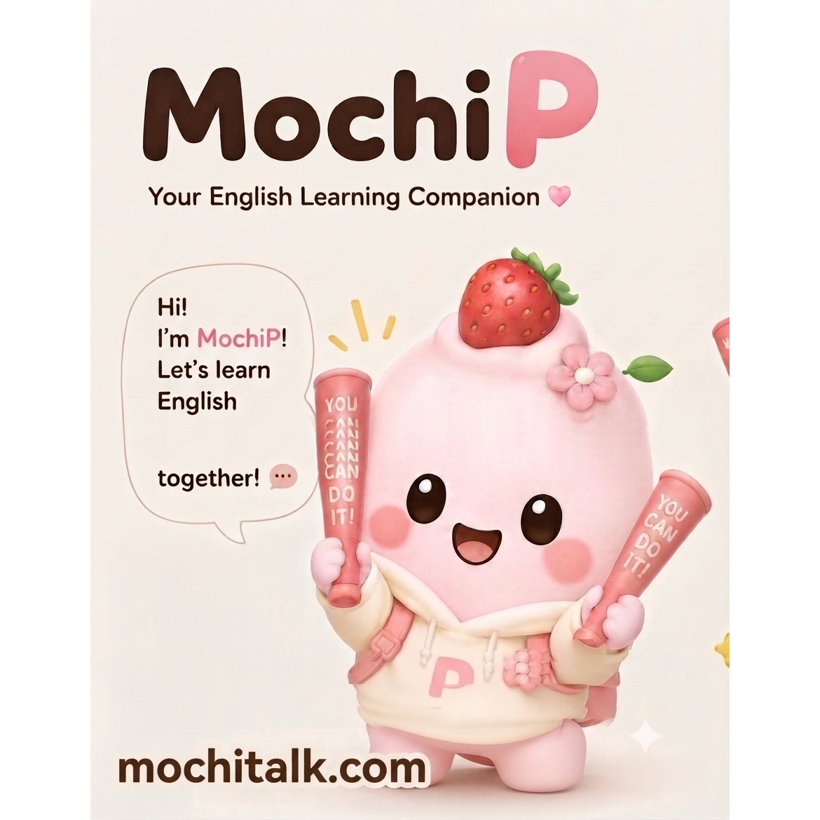 MochiP｜AI 語音互動夥伴 — 輕鬆閒聊練流利口說