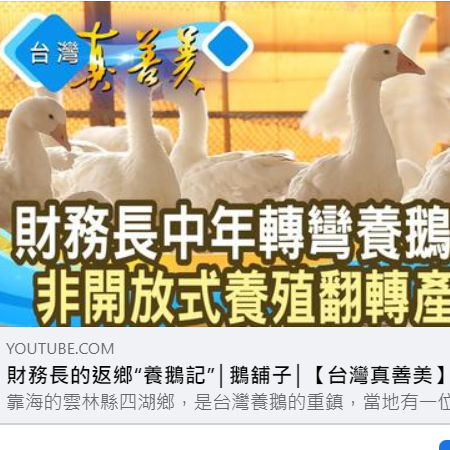 向天歌創新農業 財務長的返鄉“養鵝記”│鵝舖子│【台灣真善美】2022.12.25